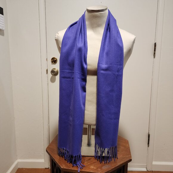 Violet 100% Cashmere Scarf - Picture 3 of 7